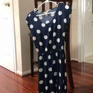 Banana republic polka dot dress